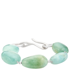 Dulong Piccolo Armbånd Grand Akvamarin, Sølv